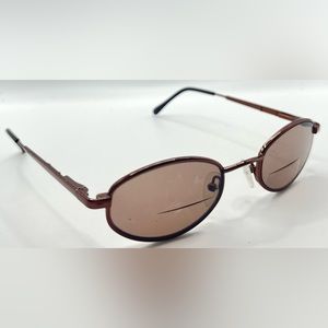 Vintage On Guard OG-101 Bronze Oval Sunglasses Frames Only